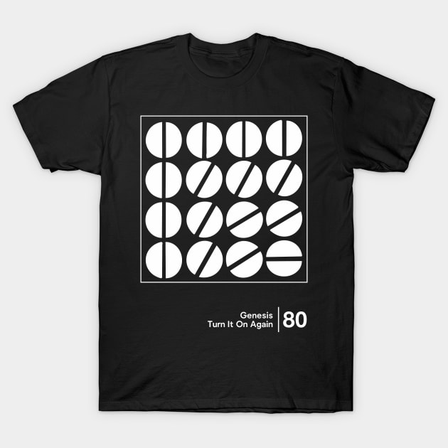 Turn It On Again - Minimal Style Graphic Design T-Shirt by saudade